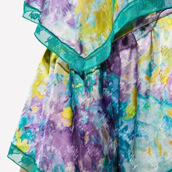 *brand new, set of 2* Yitty Satin Pretty Flowy Camisole AND Short Deep Sea (L) - Picture 4 of 13